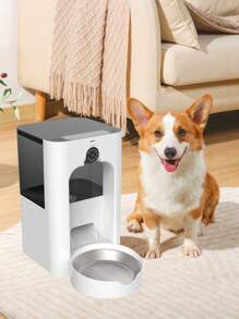 1pc New USB Powered Pet Smart Camera With Adjustable Lens, 135oz/4L Capacity Automatic Pet Feeder With Stainless Steel Bowl, APP Controlled, Stylish Design, Suitable For Multiple Scenes (Living Room, Balcony, Bedroom, Outdoor) - 4L - View 11