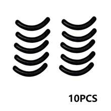 10 PIEZAS Bandas de repuesto para rizador de pestañas, herramienta aplicadora de rizador de pestañas, rizador de pestañas, accesorios de maquillaje para mujer, JM08-B - Negro - Ver 6
