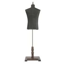 Maniquí de hombre, modelo masculino con soporte, torso de maniquí, busto de sastre, busto decorativo - Negro - Ver 11