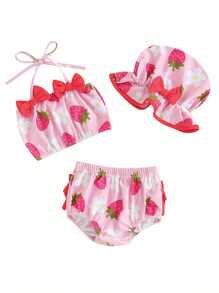 Newborn Baby Swimwear - 粉色 - 查看 1