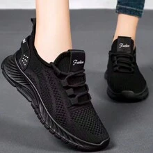 Tenis comodos y ligeros para mujer - Negro - Ver 5