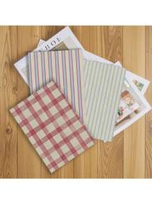 8 pezzi di carta vintage a righe per scrapbooking, forniture per scrapbooking a onde, carta da artigianato, carta per journal artistico, cartoline, DIY, collage, forniture scolastiche, back to school