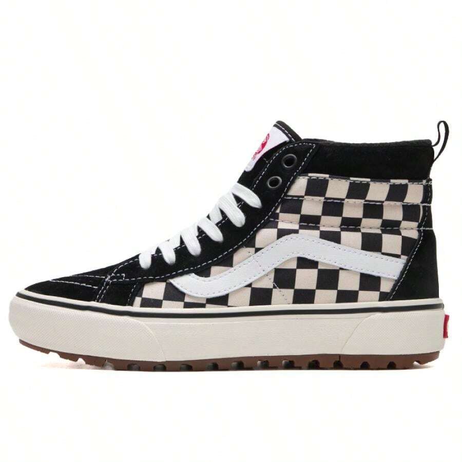 Vans SK8-Hi MTE-1 男女通用鞋，透气休闲高帮运动鞋，运动鞋 VN0A5HZYA04 - 黑白棋盤格 - 查看 1