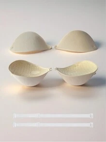 2/1 件 5 厘米厚隐形文胸/丰胸/聚拢，适合无肩带连衣裙，提升乳沟，提升和塑造小胸部无肩带胸罩、晚礼服、婚纱超级聚拢胸罩 - 彩色 - 查看 21