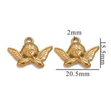 5 件不锈钢时尚太阳心丘比特蝴蝶结吊坠 DIY 项链耳环珠宝配饰制作 - 吊墜 - 查看 15