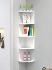 1 szt. Półka ścienna narożna do domu, trójkątne półki pływające, wielofunkcyjny regał do przechowywania, regał ścienny do salonu, sypialni, wystrój pokoju bez wiercenia