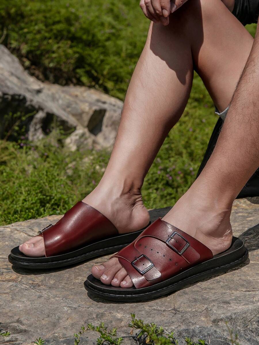 Neue Herren Strand-Style leichte, lässige flache Gleitschuhe