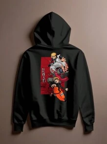 Jirayia Minato Anime Cang 0313 NERD VEST Oversized Sweatshirt - màu đen - Xem 1