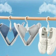 2pcs/Set Multi-Function Rotating 4-Claw Hanger Rack, For Organizing Clothes, Bags, Belts, Scarves, Ties,Bedroom Room Decor,Back To School - White - View 5
