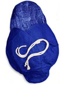 Soft Pet Casket &  Kit Small Pets -  Wool Burial Box With Personalized Farewell  Accessories - Indigo - View 2