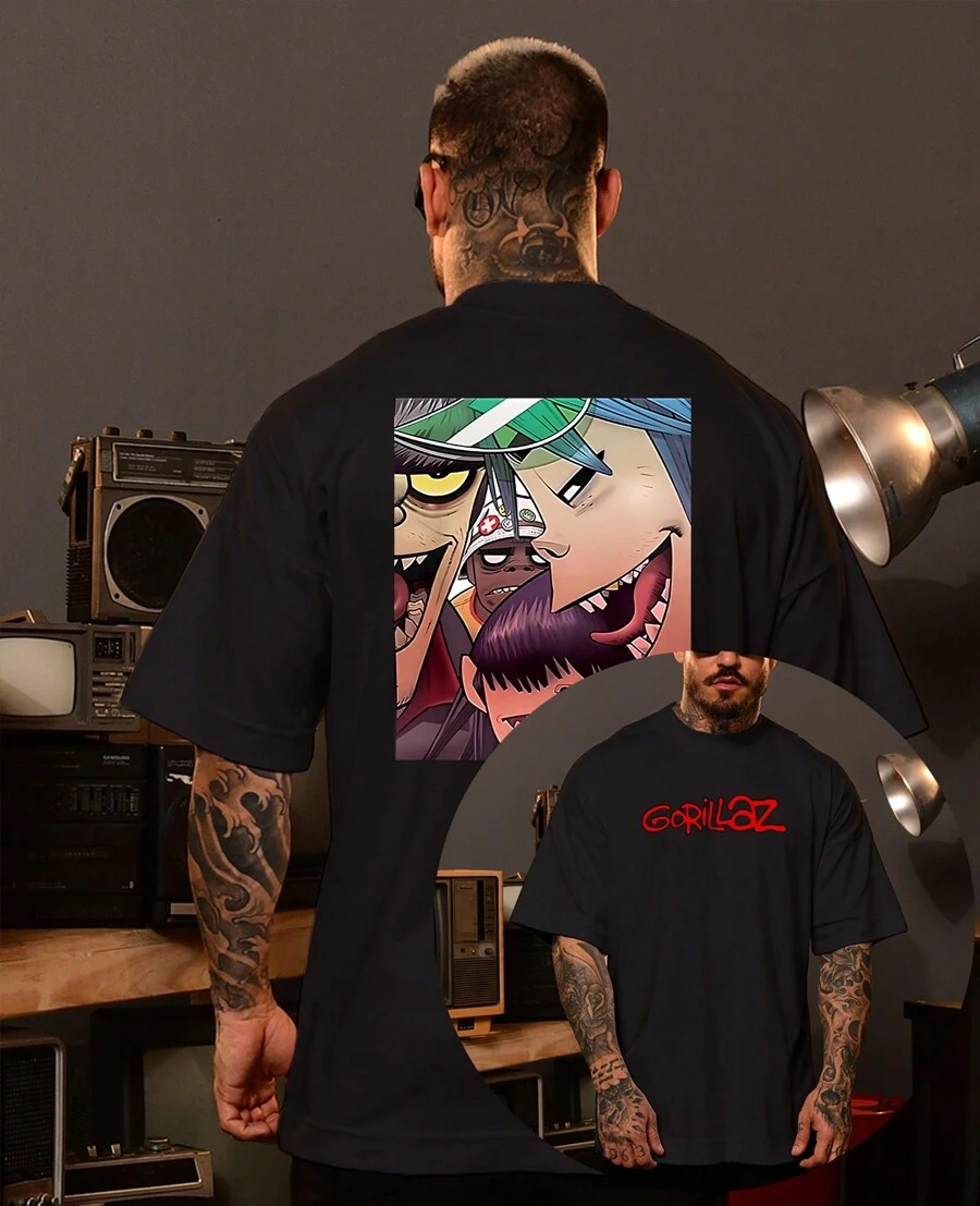 Rock Band Unisex Cotton  Island T-Shirt - màu đen - Xem 1