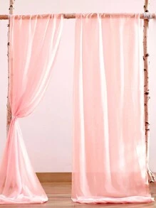 1件75*300/600厘米浅粉色薄纱窗帘，适用于婚礼、生日派对、迎婴派对、婚礼派对装饰、新娘送礼会、婚礼仪式、婚宴、家居背景、多功能婚礼拱门、楼梯、椅子装饰、情人节礼物、婚礼回礼 - 淺粉色 - 查看 5