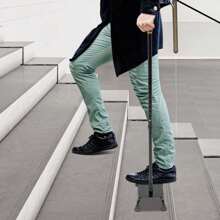 Walking Stick Stair Lift Aid For Seniors Stair Climbing Assist Cane Adjustable - Black - View 4