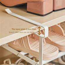1pc Multifunctional Expandable Hanging Storage Rack - Shelf Organizer For Cabinet, Bathroom Towel Rack, Kitchen Spice Rack, Fridge Storage, Desk File Rack, Balcony Plant Holder, Living Room Clutter Organizer, Garage Tool Rack, Space-Saving Home Essential - Multicolor - View 9