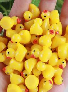 Set de 20 piezas de patitos que brillan en la oscuridad, mini patitos, juguetes de pato de colores aleatorios, figuras miniatura de resina luminosa para manualidades, regalos adorables y coleccionables, detalles para fiestas y relleno de bolsas de recuerdos, ideal para regalos de Pascua - Multicolor - Ver 26