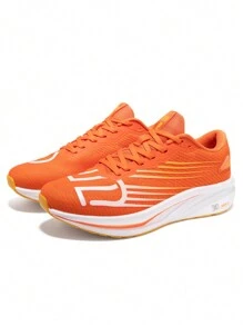 baasploa Zapatillas deportivas para hombre, zapatillas para caminar, zapatillas de running naranjas, zapatillas de tenis, casual y de running de carbono para hombre, zapatos deportivos multifuncionales de moda y con fitness, zapatos transpirables y ligeros cómodos para hombre - Naranja - Ver 6