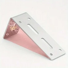 2 件 90 度不锈钢角支架带螺丝 - 非常适合家具、门、橱柜和屏风 - 彩色 - 查看 6