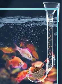 1套鱼缸喂食管，鱼虾喂食器，鱼喂食器精准喂食适合鱼缸喂食