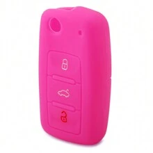 Silicone Key Case For VW Polo Passat B5 Golf 4 5 6 Jetta Mk6 Tiguan Golf CrossFox Plus Eos Scirocco Car Key Cover