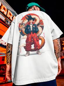 ANIME PIECE Shirt Oversized T-Shirt Streetwear Goku Vedita Skate Anime REF 7061 FLUXOGEEK - 白色 - 查看 6