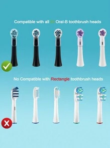 1/2/4/6pcs Portable Toothbrush Head Covers For Electric Toothbrush Head Covers Portable Toothbrush Heads Pod Case Protector - Dustproof, Anti-Dust, Anti-Germs, Anti-Fly Easy-Replace Design With Air Holes For Home & Travel - Multicolor - View 5