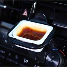 2pcs Car Ketchup Cup Holder, Multifunctional Storage Box, Ketchup Rack, Fries/Dip Holder, Auto Accessories - Multicolor - View 3