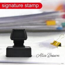 Custom Handwritten Name Stamps: Personalized Signature Stamps With Auto-Press Design And Built-In Ink For Quick And Easy Stamping On All Types Of Documents Gifts Birthday Graduation