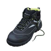 Result بوت رجالية بسحاب من Workguard بنمط Blackwatch (أسود/فضي) - الأسود - مشاهدة 1