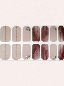 Almond Nail Art Decal Stickers, Only For Matching 3D Shell Tie Dye Design Nail Stickers - Multicolor - View 3