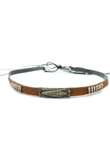 1 szt. Jednolity kolor metaliczny nit kontrastowy kolor kokarda kowbojski kapelusz zachodni unisex na podróże swobodny festiwal jazzowy kapelusz, odpowiedni do codziennego użytku - Wielokolorowe - Zobacz 17