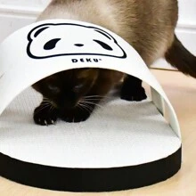 Rascador de cartón kraft para gato, tabla rascadora de gato, esterilla de juego para gatos y gatitos - Blanco y Negro - Ver 5