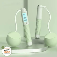 NetHong Cordless Skipping Ropes For Adults - Ropeless Skipping Rope With LED Smart Count For Adults, Cordless Jump Rope With Counter, Portable Wireless Gravity Ball Skipping Rope For Women Men Adults - Multicolor - View 9