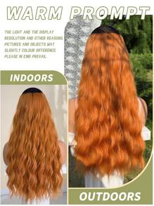 七夾片24英寸長瀑布式合成纖維女性全頭插片式髮片