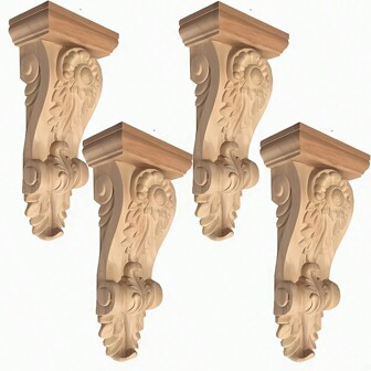 1PC Carved Wood Capitals And Corbels Wooden Corbels European Style Corbel Carved Corbel Decorative Corbel Carving Wooden Corbel Decorative Wood Corbel Carving Wood Corbel Rustic Corbel