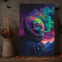 Colorful Skeleton Poster Art - Sports Elements Wall Decor - Perfect For Bedroom, Living Room, Bathroom, And Restaurant,Festive Touch For Valentine's And New Year - 彩色 - 查看 3