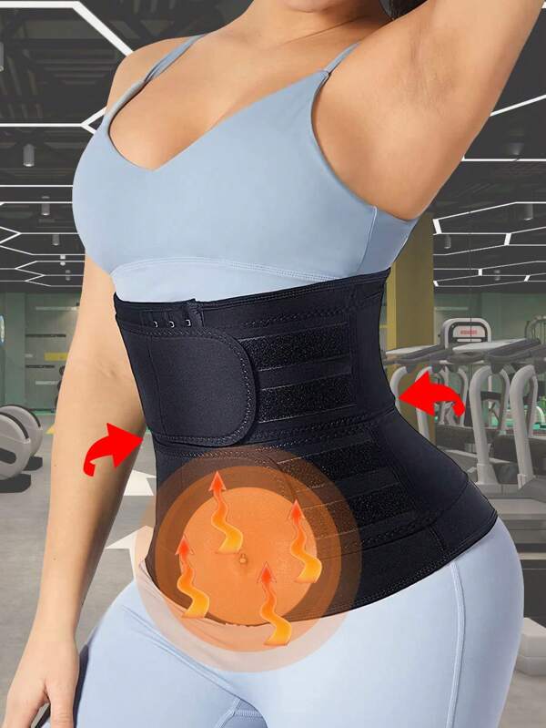 1 pieza es un cinturón abdominal diseñado específicamente para mujeres que moldea el Body y genera sudor, un entrenador de cintura integral para la grasa abdominal que comprende y da forma a la cintura, con envoltura y banda para sudar eficaces, acelerando la quema de grasa y duplicando la sudoración.