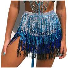 Cadena para la cintura de danza del vientre nueva con capa de brillo, borla, cubierta para la cintura para práctica y actuación de danza, faja para la cadera, pañuelo para la cintura