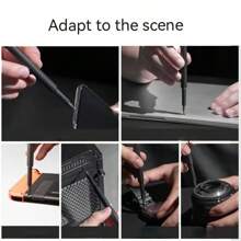 24-In-One Professional Repair Kit - Multi-Functional Precision Screwdriver Set For Mobile Phone And Tablet Disassembly, Repair, And Maintenance - Complete Tool Bit Removal Set With Compact Carrying Case - Silver - View 7