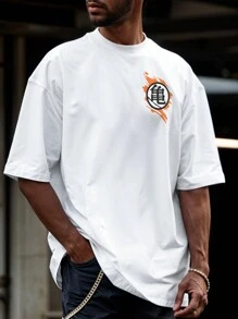 ANIME PIECE Shirt Oversized T-Shirt Streetwear Goku Vedita Skate Anime REF 7061 FLUXOGEEK - 白色 - 查看 5