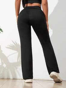 New Style Sport Pants -  Must-Have For Women. Sport Base Layer Pants For Running And Yoga. Çok Fonksiyonlu Fermuarlı Cepler. Quick-Drying Pants. - màu đen - Xem 2