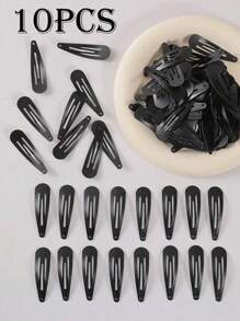 Bộ 100 kẹp tóc co giãn màu đen, kích thước 1.96 inch, dùng cho sinh hoạt hàng ngày, tóc, tết tóc, tóc mái, trang điểm, tắm. Kẹp tóc, phụ kiện tóc, phụ kiện đội đầu, ghim cài tóc. - màu đen - Xem 12