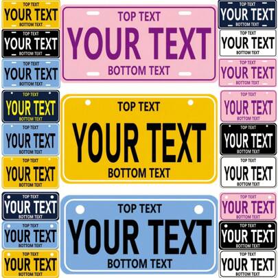 1pc Customized Metal Decorative Sign, 6 Color Options, UV Printing, Suitable For Home, Cafe, Restaurant, Bar And Indoor Decor, Dust-Proof, Waterproof, Stain-Resistant, 3 Sizes: 2X4 Inch, 4X7 Inch, 6X12 Inch,SummerHoliday,Chic Design