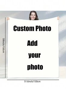 Unique Custom Pet Photo Blanket - Soft, Machine Washable Fleece For Small, Medium, And Large Breeds - Personalized Gift For Dog Lovers,Suitable For Mother's Day Gifts,Customized Kids Swaddling Blankets,Warm Ambience, Son, Daughter