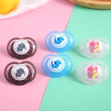2个/1个卡通动物硅胶奶嘴，可爱印花奶嘴带防尘罩，方便旅行