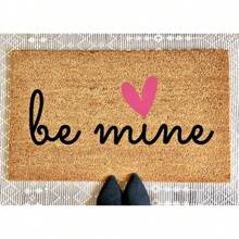 Festival Door Mats Valentine Door Mat Be Mine Valentine's Day Doormat | Heart Doormat | Valentine's Day Decor | Spring Doormat | Cute Doormat Felpudo Para Festivales Felpudo De San Valentín Felpudo Be Mine Felpudo Para San Valentín | Felpudo Con Forma De Corazón | Decoración Para San Valentín | Felpudo De Primavera | Felpudo Bonito - Coffee Brown - View 1