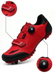 2025 Bestseller, MTB Męskie Profesjonalne Buty Rowerowe, Outdoor Mountain Riding Sports Shoes, Antypoślizgowe I Odporne Na Zużycie, Wygodne, Z Szybką Klamrą Zapadkową Kompatybilne Z Pedałami Systemu SPD, Odpowiednie Do Różnych Środowisk - Burgund - Zobacz 5