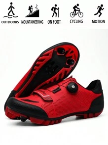 2025 Bestseller, MTB Męskie Profesjonalne Buty Rowerowe, Outdoor Mountain Riding Sports Shoes, Antypoślizgowe I Odporne Na Zużycie, Wygodne, Z Szybką Klamrą Zapadkową Kompatybilne Z Pedałami Systemu SPD, Odpowiednie Do Różnych Środowisk - Burgund - Zobacz 7
