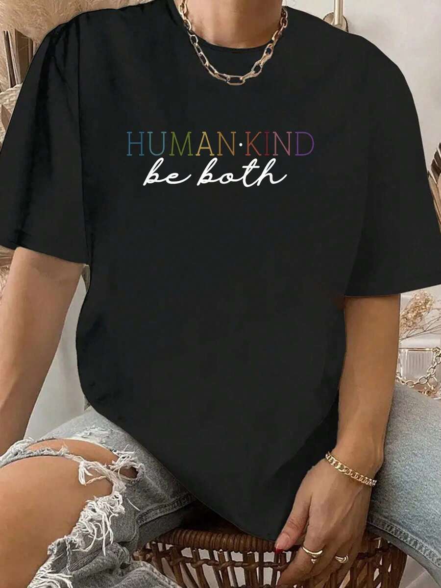 Human Kind Be Both T-Shirt - màu đen - Xem 1
