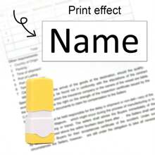 Customized Handwritten Signature Stamp: Personalized Automatic Pressing Name Stamp With Built-In Ink, Can Be Seamlessly Stamped On Various Materials And Surfaces. An Ideal Gift For Her, Boyfriend, Girlfriend, Dad, Mom, Family, Friends, Son, Daughter, And Kids. Suitable For Kitchen, Dining Room, Bedroom, Office, Living Room, Home, Garden, Tea Room, And Other Occasions - BD0513 - View 15