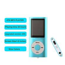 1.8-Inch Mp3 Player Music Playing With Fm Radio Video Ebook Player Rechargeable Battery